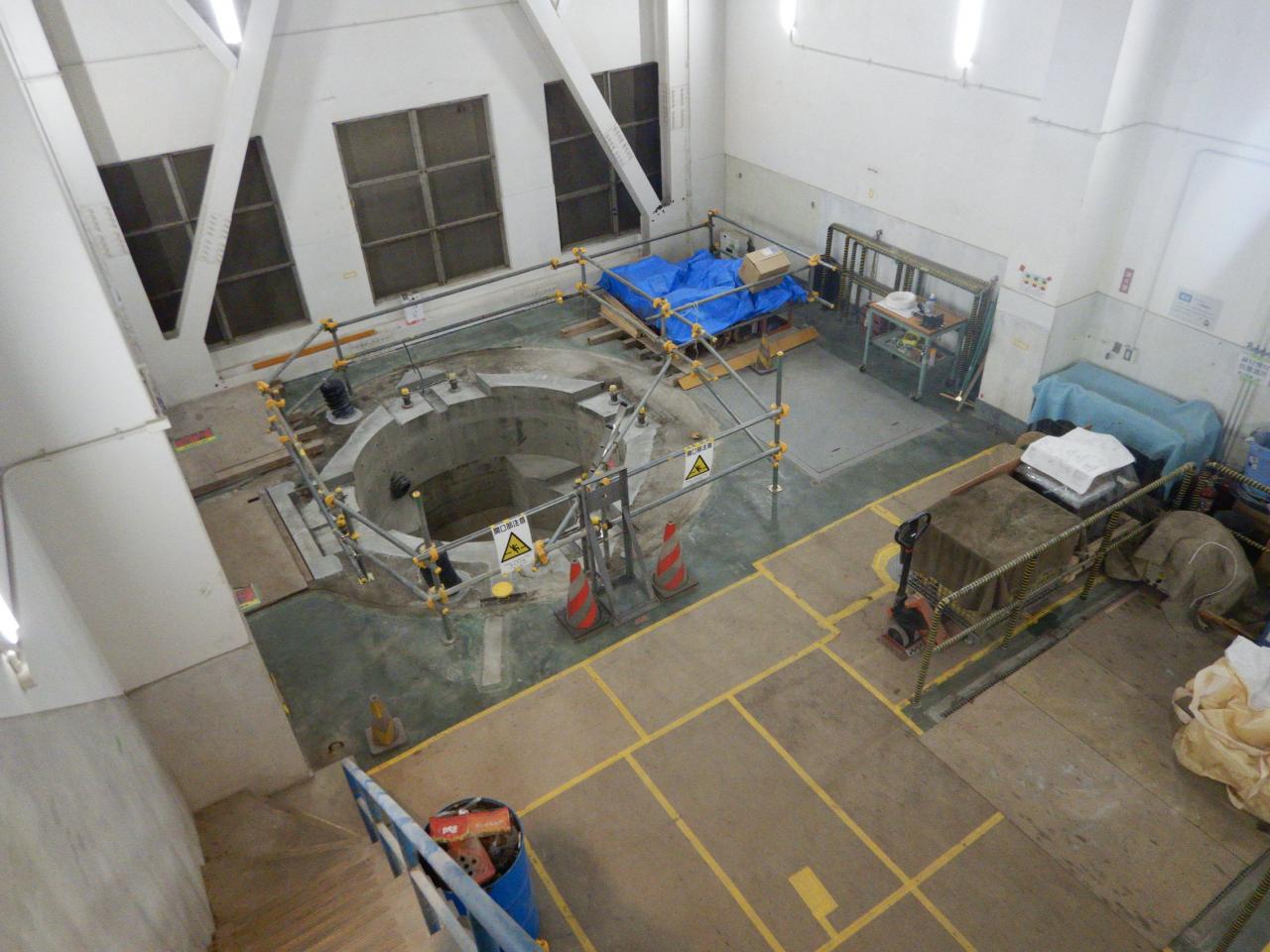 発電機基礎完成